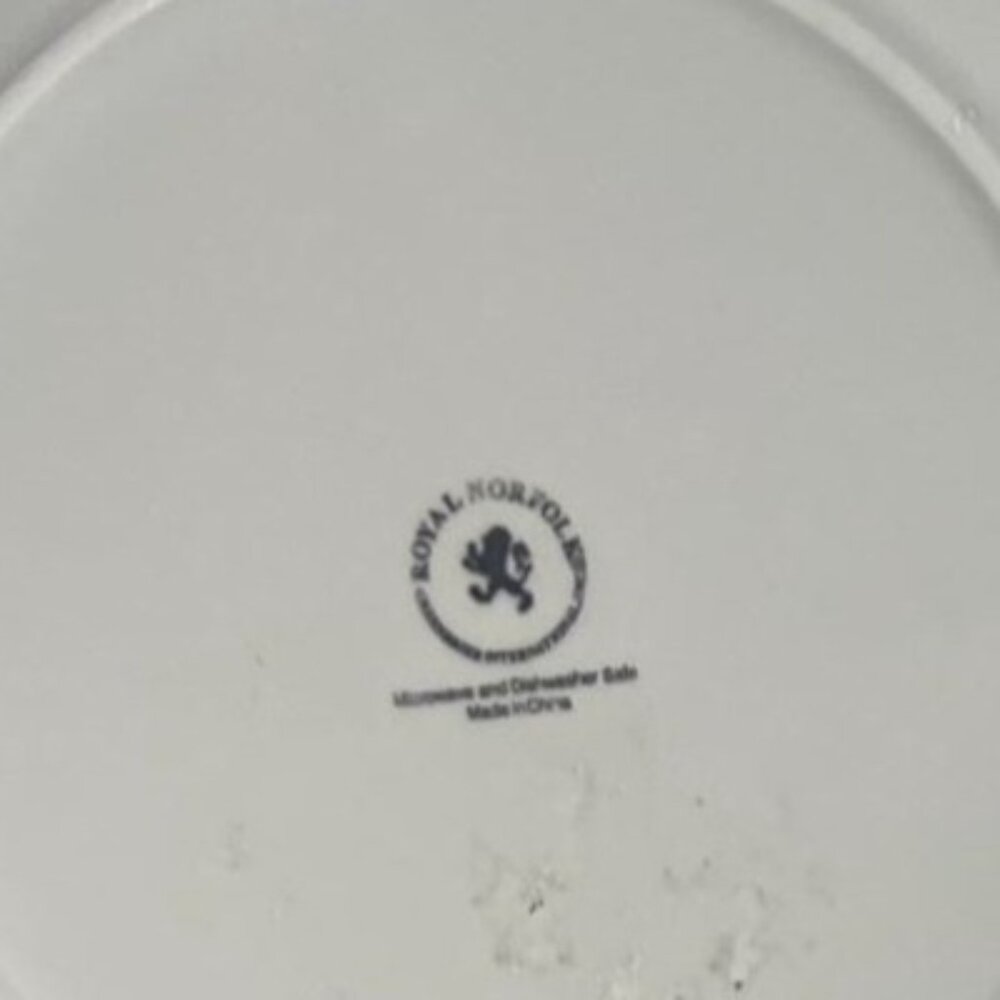 2 Royal Norfolk 10.5" Optical‎ Illusion Plates Microwave & Dishwasher Safe - Picture 4 of 4